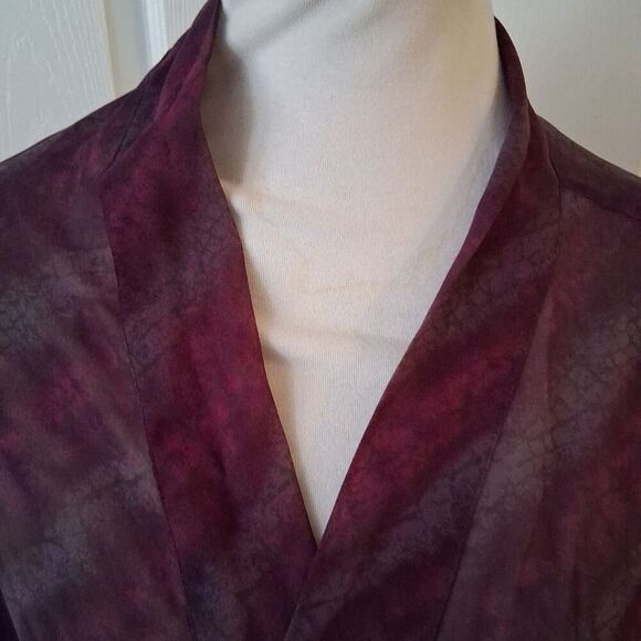 Victorias Secret Womens Semi Sheer Belted Robe Kimono Cover-Up One Size - Picture 4 of 13